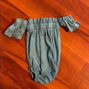 Boutique infant outfit-blue